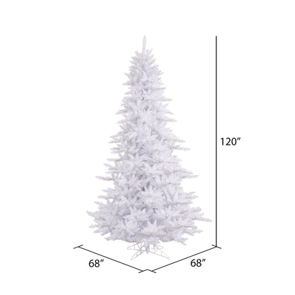 Vickerman 10' White Fir Artificial Christmas Tree Unlit