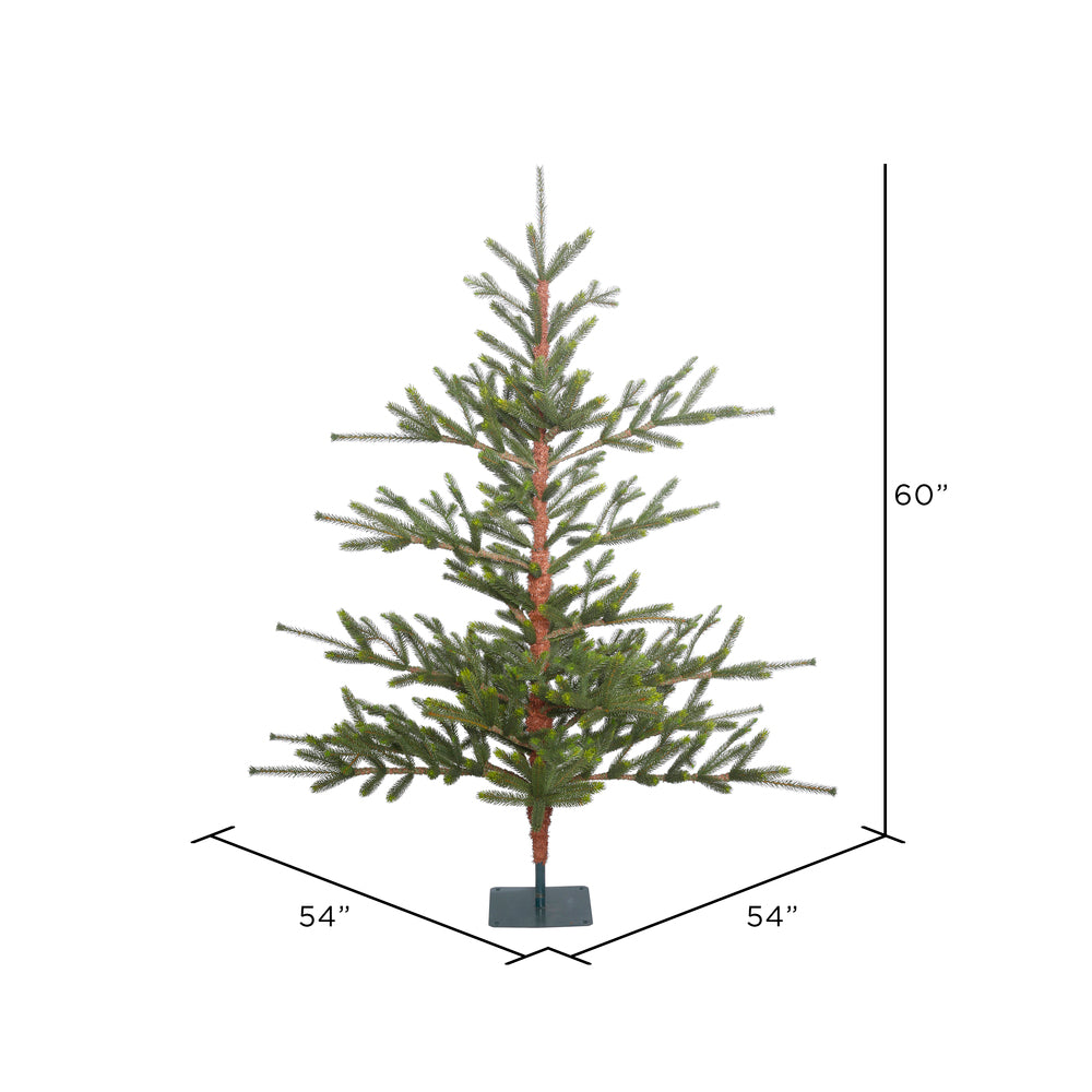 Vickerman 5' Bed Rock Pine Artificial Christmas Tree Unlit