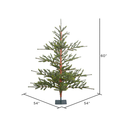 Vickerman 5' Bed Rock Pine Artificial Christmas Tree Unlit