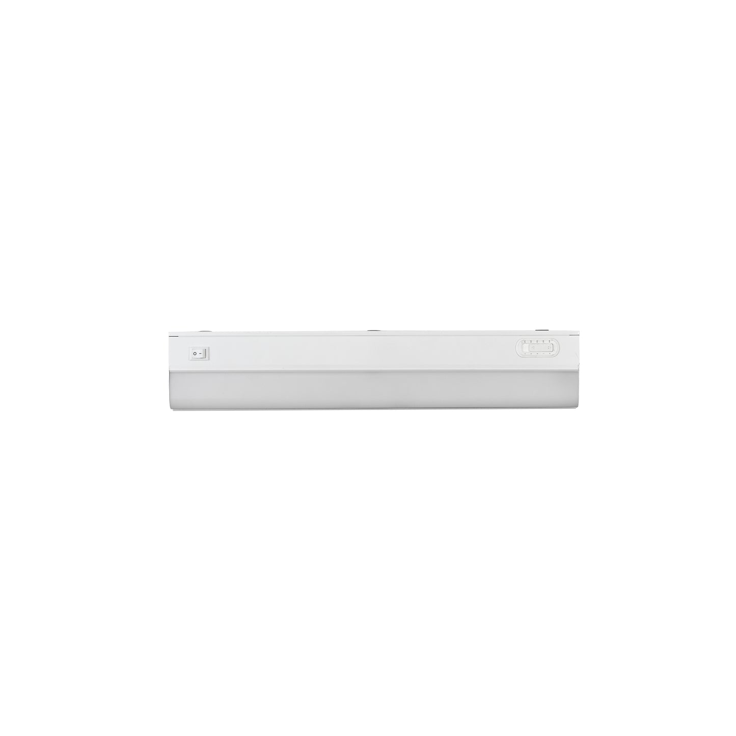 ASD Lighting LED Under Cabinet Bullnose 24" 12W 120V Dimmable CCT Selectable 2700/3000/3500/4000/5000K Hardwired, On/Off Switch, White UL
