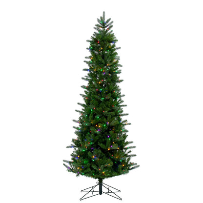 Vickerman 9' Carolina Pencil Spruce Artificial Christmas Tree Multi-Colored Dura-Lit®LED Lights