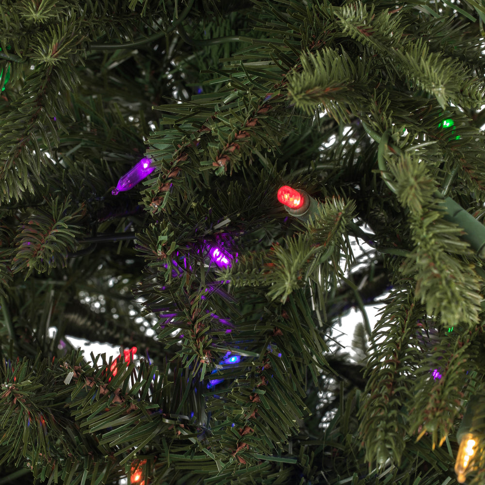 Vickerman 10' x 74" Kamas Fraser Fir Artificial Christmas Tree  Multi-colored Dura-Lit LED lights
