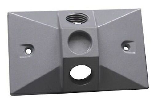 Westgate 1/2” Trade Size, 2 Outlet Holes, Electrical Products, Gray Finish