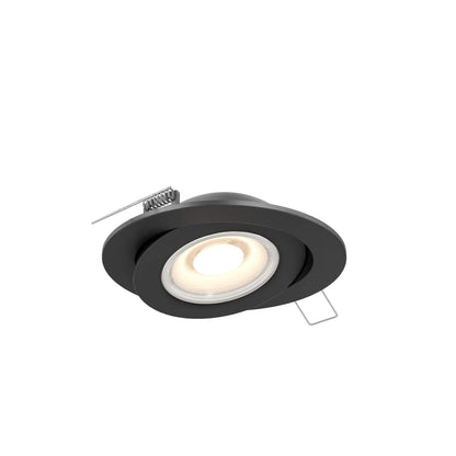 Dals Lighting Pivot 2"-6" LED Flat Gimbal Downlight, 90° Tilt, CCT Selectable, 120V/Voltage Selectable