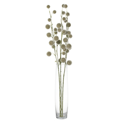 Vickerman 31" Artificial Green Pom Pom Spray. Includes 3 sprays per pack.