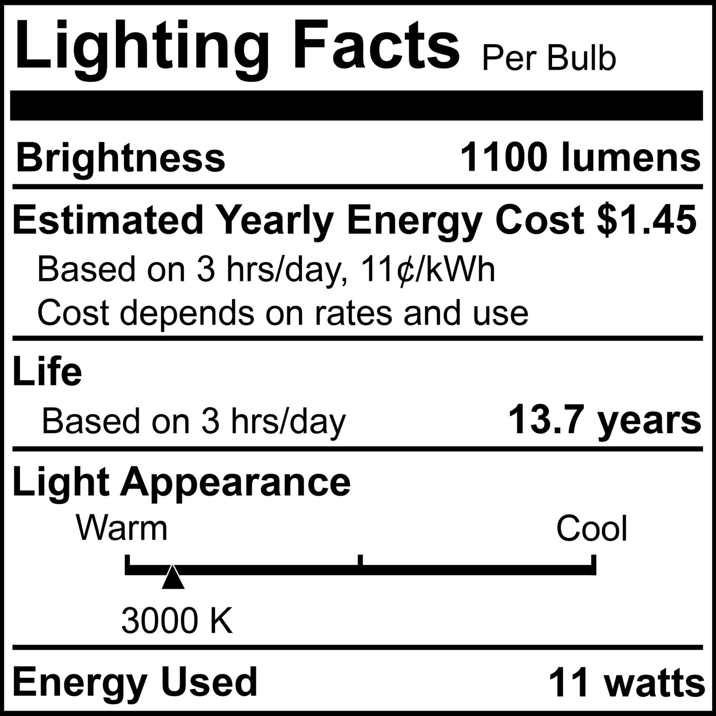 Bulbrite 774267 LED Filament 11 Watt Dimmable A19 Light Bulb with Frost Finish and Medium Screw E26 Base - 3000K(Soft White Light), 1100 Lumens