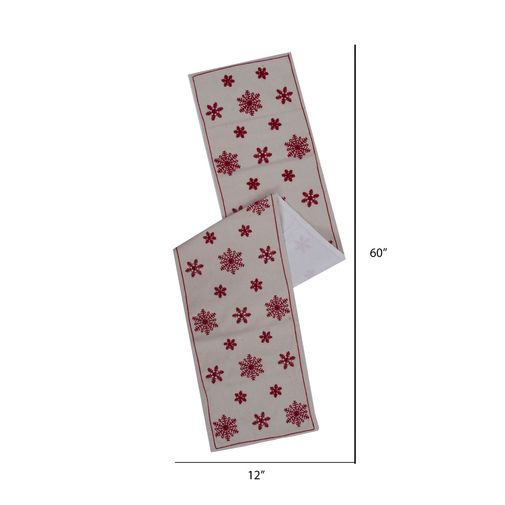 Vickerman 12" x 60" Let It Snow Table Runner