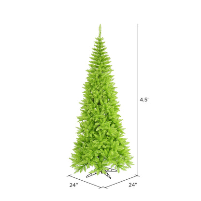 Vickerman 4.5' Lime Fir Slim Artificial Christmas Tree Unlit