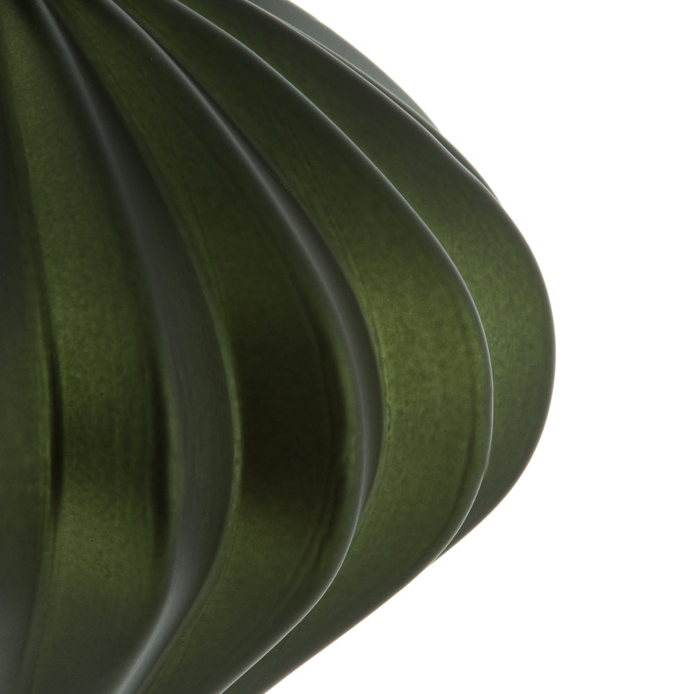 Vickerman 6" Moss Green Matte Onion Drop Christmas Ornament 4 per Bag