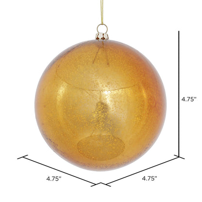 Vickerman 4.75" Copper Mercury Ball Ornament 4 per Bag.