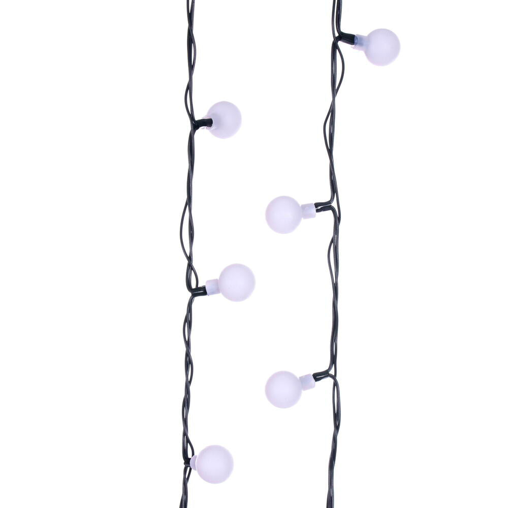 Vickerman 100 Light Multicolor LED Indoor/Outdoor 8 Function Cherry Light Set with Remote Control.