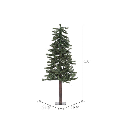 Vickerman 4' Natural Alpine Artificial Christmas Tree Unlit