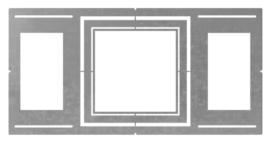 ASD Lighting New Construction Flat Mounting Plate with a Symmetric Square holes 8-10-12inch 6pack