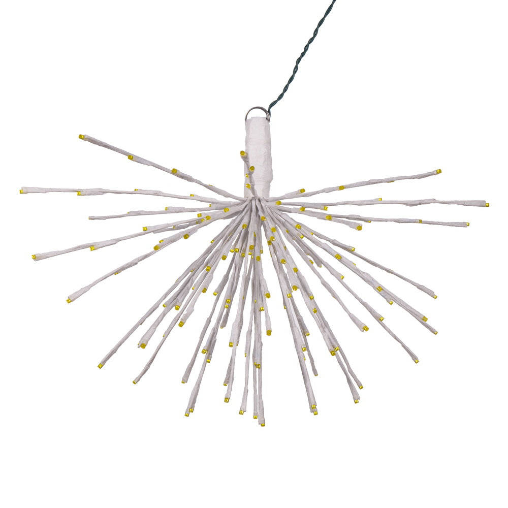 Vickerman 160Lt x 24" White Starburst Yellow 5mm LED Lights.