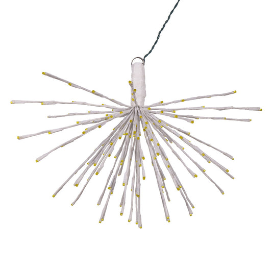 Vickerman 160Lt x 24" White Starburst Yellow 5mm LED Lights.
