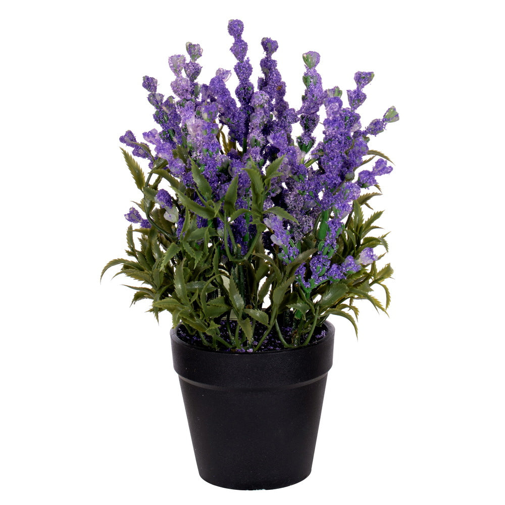 Vickerman 10" Purple Artificial Lavender in Plastic Pot 2 per bag.