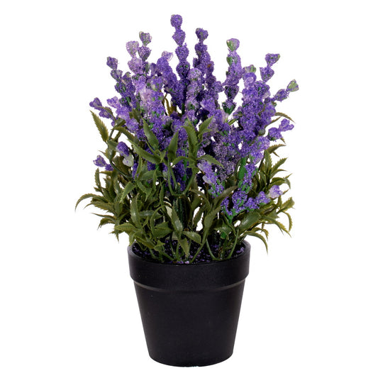 Vickerman 10" Purple Artificial Lavender in Plastic Pot 2 per bag.