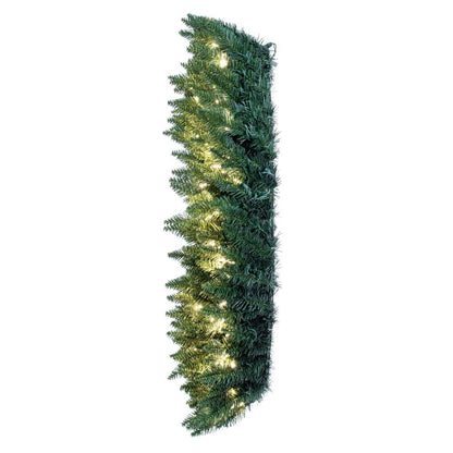 Vickerman 48" Camdon Fir Artificial Christmas Wreath with Warm White LED Mini Lights