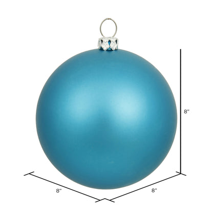 Vickerman 8" Turquoise Matte Ball Ornament