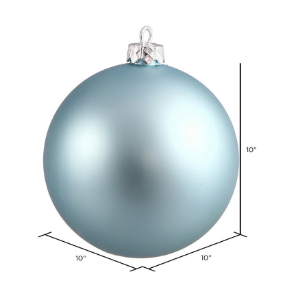 Vickerman 10" Baby Blue Matte Ball Ornament