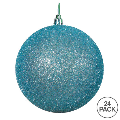 Vickerman 2.4" Baby Blue Glitter Ball Ornament 24 per Bag