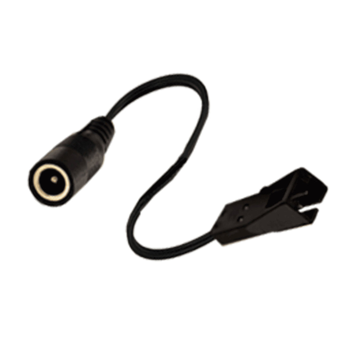 Westgate 6In. Driver To Light Power Feed Cable For 12V Slim Pucks, Black, Undercabinet Lighting, Black Finish