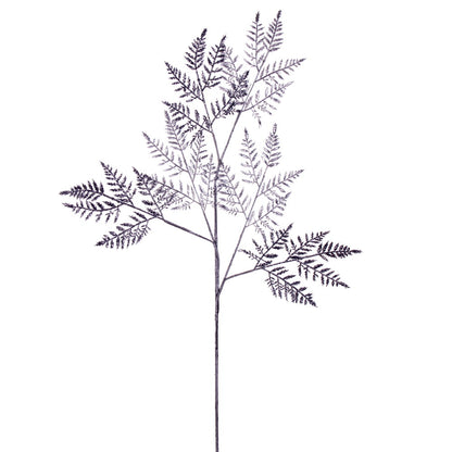 Vickerman 34" Artificial Silver Metallic Fern Christmas Spray 2 sprays per pack.