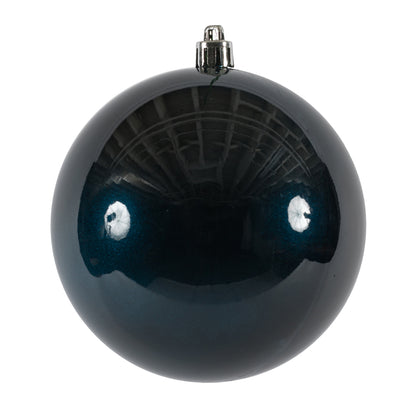 Vickerman 4" Midnight Blue Candy Ball Ornament 6 per Bag
