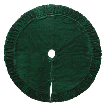 Vickerman 60" plush Emerald Green velvet Christmas tree skirt