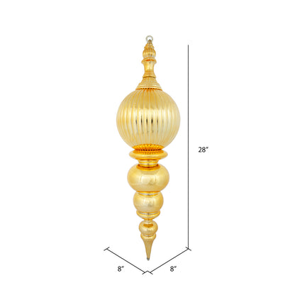 Vickerman 28" Gold Shiny Finial Ornament