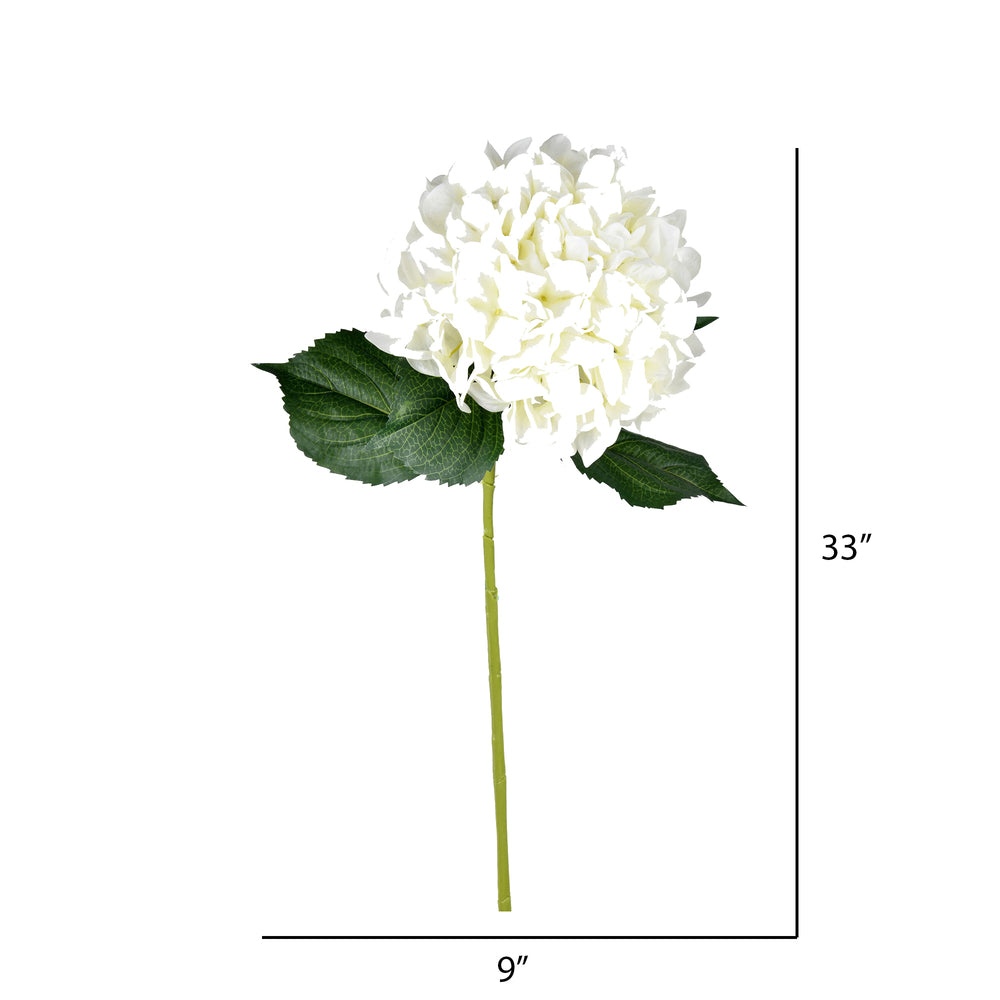Vickerman 33' Artificial' White Hydrangea Spray. Includes 2 sprays per pack.