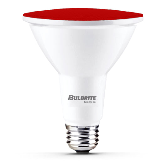 Bulbrite 772500 90-Watt Equivalent, Red Color PAR38 Weatherproof Outdoor E26 Medium Base Flood LED Light Bulb