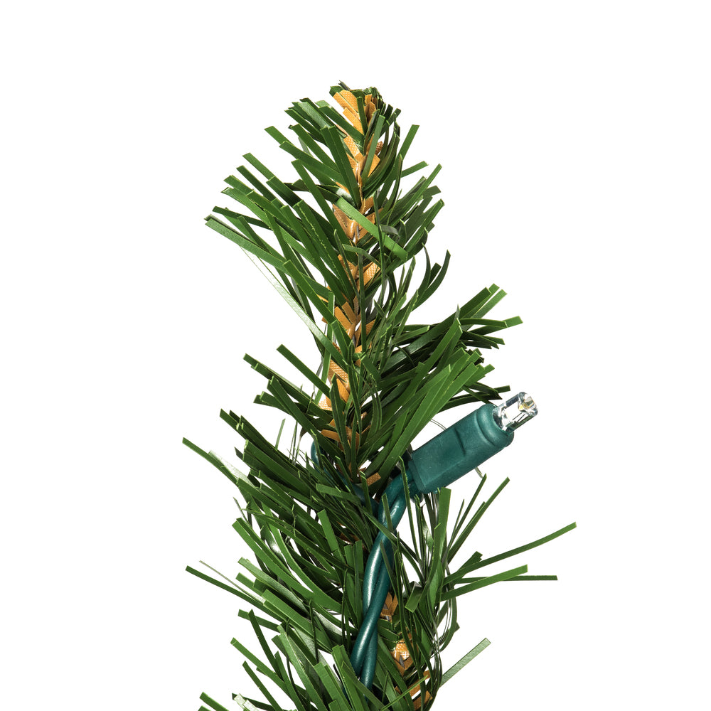 Vickerman 24" Oregon Fir Artificial Christmas Teardrop Warm White Single Mold LED Wide Angle Lights