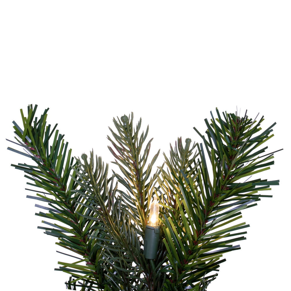 Vickerman 30" Douglas Fir Artificial Pre-Lit Wreath Dura-Lit® Warm White LED Mini Lights.