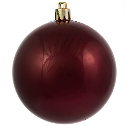 Vickerman 3" Berry Red Candy Ball Ornament 12 per Bag