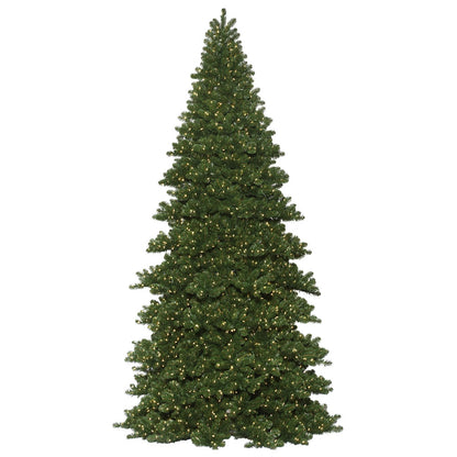 Vickerman 16' x 90" Oregon Fir Artificial Christmas Frame Tree Warm White Dura-lit LED Lights