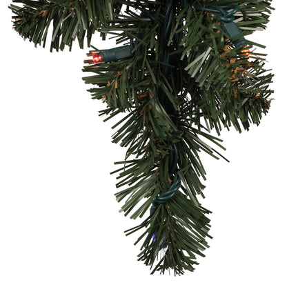 Vickerman 36" Oregon Fir Artificial Christmas Teardrop Multi-colored Single Mold LED Wide Angle Lights