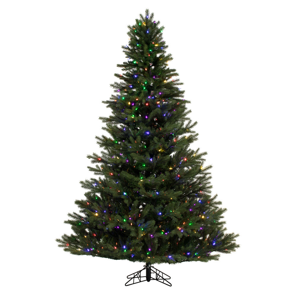 Vickerman 6.5' x 52" Balsam Spruce Artificial Christmas Tree Multi-colored Dura-Lit LED lights