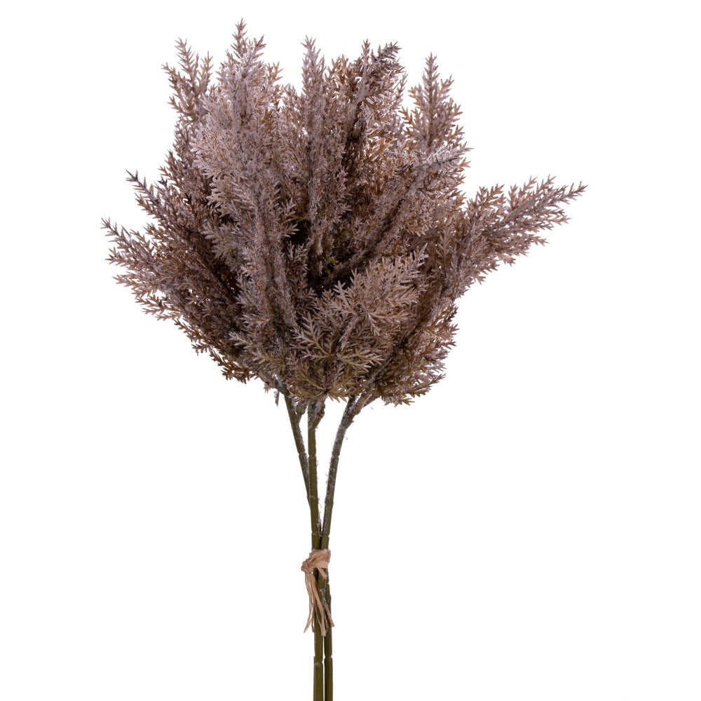 Vickerman 13.5" Light Brown Artificial Fern 2 per bundle.