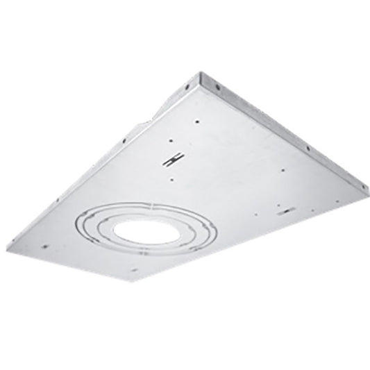 Westgate Builder Series Snap-In Comm. Recessed Light Universal Tbar Plate, Commercial Indoor Lighting, Silver Finish