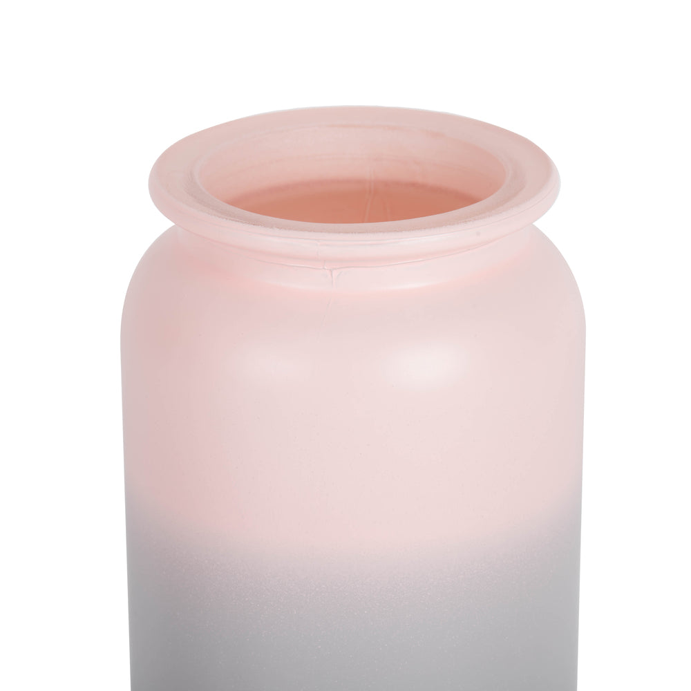 Vickerman 5.8" Almondine Ombre Round Glass Container Set of 2