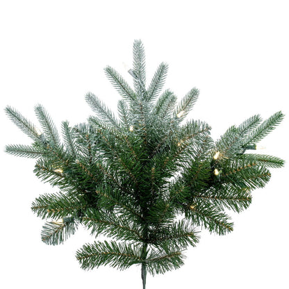 Vickerman 7.5' x 58" Frosted Albany Spruce Artificial Pre-Lit Christmas Tree, Color Changing Lights