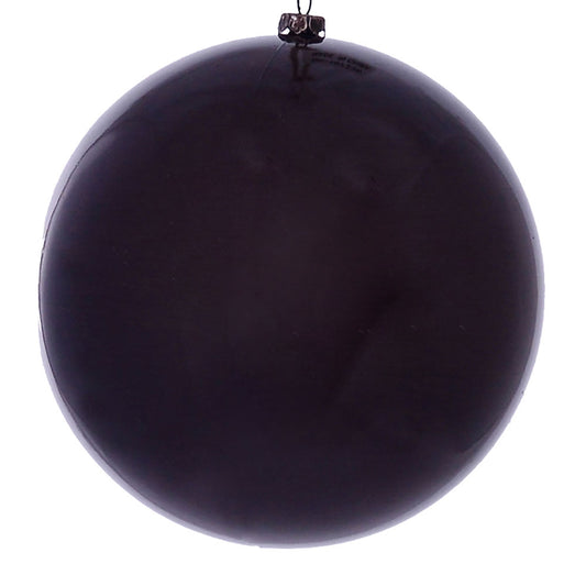 Vickerman 6" Plum Wood Grain Ball Ornament. These ornaments are the perfect addition to any holiday decorating project. They features a light wood grain pattern. Includes 3 pieces per pack.