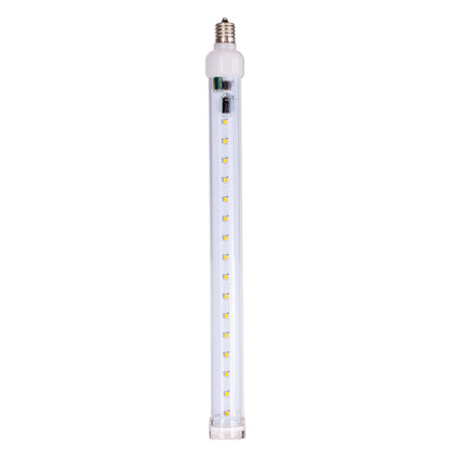 Vickerman 5 Pack of 12" Warm White LED SnowFall Tube Bulb C9-E17 Nickel Base.