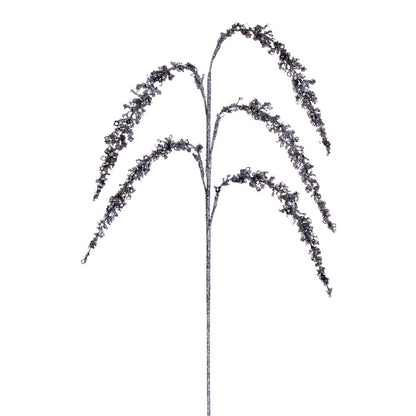 Vickerman 27" Artificial Silver Glitter Setaria Christmas Spray 3 sprays per pack.