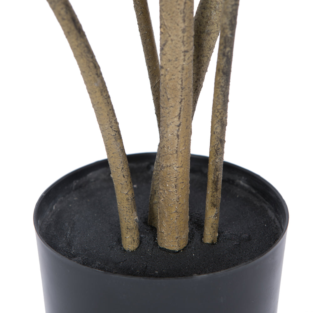 Vickerman 4' Artificial Green Potted Cotinus Coggygria Tree.
