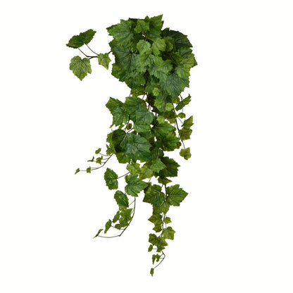 Vickerman 39" Artificial Green Grape Leaf Ivy Hanging Bush.