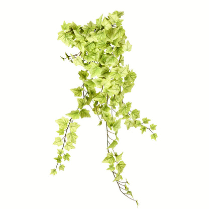 Vickerman 34" Artificial Light Green Ivy Hanging Bush.