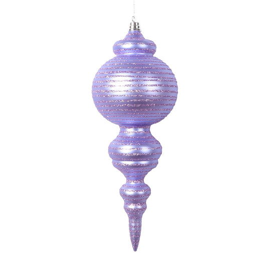 Vickerman 10" Matte Lavender Finial Ornament 2 per bag.