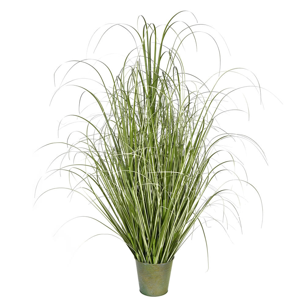 Vickerman 48" Artificial Potted Native Green Grass.